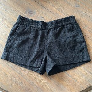 J. Crew size 8 black embroidered shorts